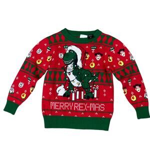 Disney Pixar Toy Story Merry Rex-Mas Christmas Sweater 2T Toddler Ugly Holiday‎